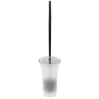 Free Standing Toilet Brush Holder Made From Thermoplastic Resins in Transparent Finish Gedy AU33-00